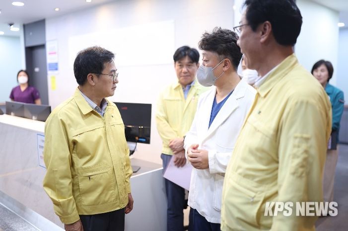 화성 공장화재 사고 부상자 찾아 위로