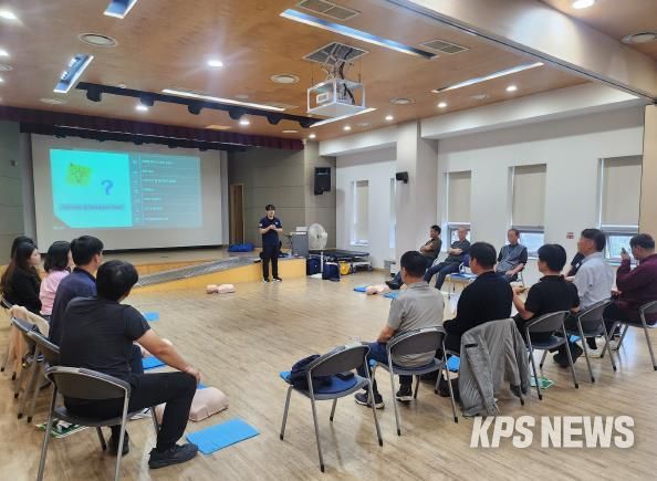 오산시보건소, 자동심장충격기 설치기관 대상 심폐소생술 및 응급처치 교육 실시