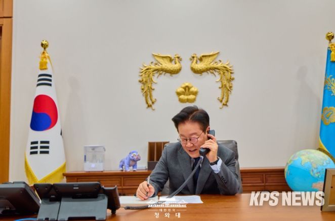 한-카타르 정상 통화 (청와대)